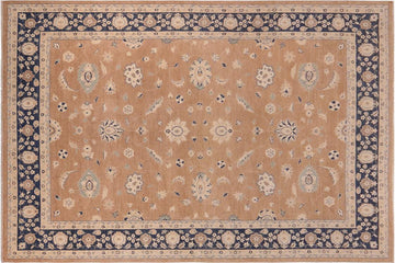 handmade Traditional Kafkaz Brown Blue Hand Knotted RECTANGLE 100% WOOL area rug 10 x 14